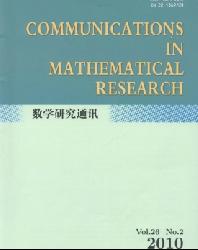 <b>Communications in Mathematical Research</b>